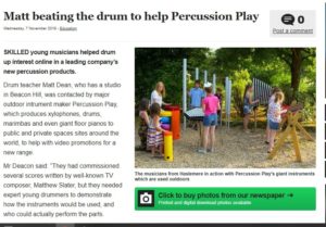Haslemere Drummers in the News, haslmere drum lessons, hindhead drum lessons